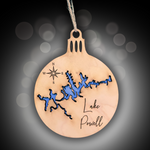 Load image into Gallery viewer, Lake Powell Ornament, CO, AZ, Wood, Engraved
