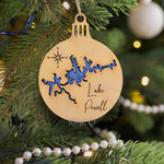 Load image into Gallery viewer, Lake Powell Ornament, CO, AZ, Wood, Engraved
