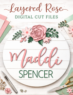 Load image into Gallery viewer, DIGITAL FILE Layered Flower Laser File
