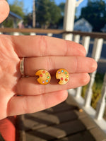 Load image into Gallery viewer, Art Teacher Paint Palette Earrings
