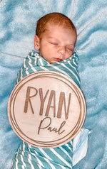 Load image into Gallery viewer, Baby Name Disk
