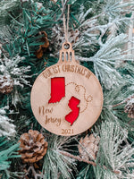 Load image into Gallery viewer, First Christmas In New State, Moving States Ornament
