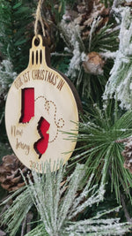 Load and play video in Gallery viewer, First Christmas In New State, Moving States Ornament
