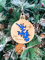 Load image into Gallery viewer, Lake Norman Ornament | LKN Ornament | Christmas Ornament | Wooden Ornament | North Carolina
