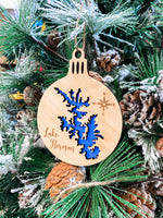 Load image into Gallery viewer, Lake Norman Ornament | LKN Ornament | Christmas Ornament | Wooden Ornament | North Carolina
