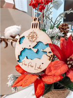 Load image into Gallery viewer, Paw Paw Lake Ornament, MI, Wood, Engraved
