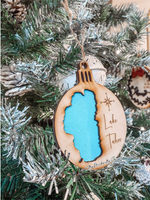 Load image into Gallery viewer, Lake Tahoe Ornament, Wood, Engraved
