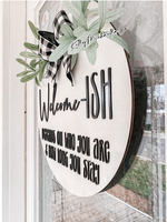 Load image into Gallery viewer, Welcome -ISH Door Hanger
