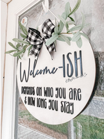 Load image into Gallery viewer, Welcome -ISH Door Hanger
